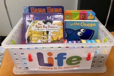 HSA Pediatric Clinic Book Basket 1